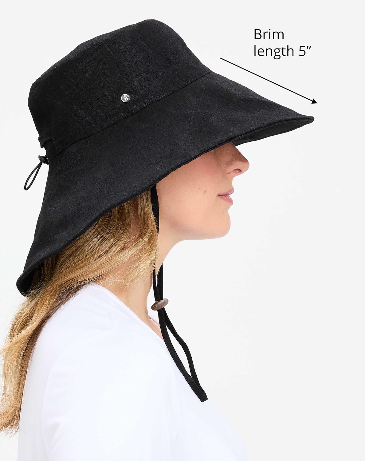 Solbari Women’s Ultra-Wide Cotton Linen Sun Hat UPF 50+