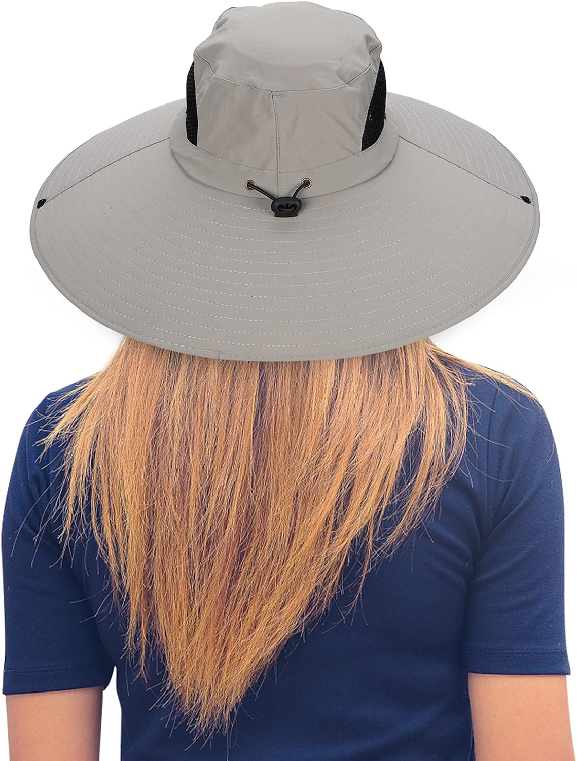 Leotruny Women Super Wide Brim Sun Hat UPF50+ Waterproof Bucket Hat for Fishing